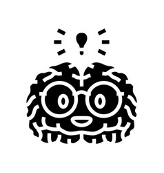 Smart Brain Human Glyph Icon