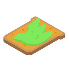 Vegan Sandwich Icon Isometric Diet Food