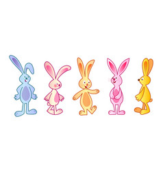 Cartoon Bunny Set