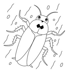 Cockroach Animal Coloring Page For Kids