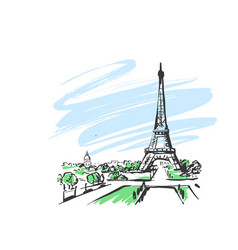 Eiffel Tower France Drawing Hand Sketch