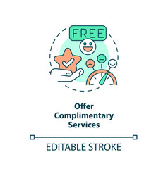 Offer Complimentary Services Concept Icon