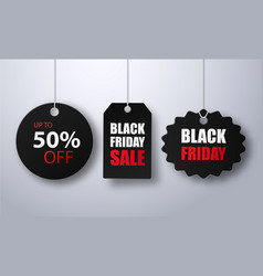 Black Friday Sale Abstract Labels On A White