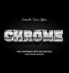 Chrome 3d Editable Text Effect