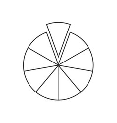 Circle Segmented Into 9 Sections Pie Or Pizza