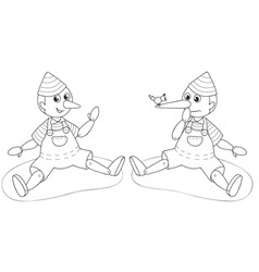 Pinocchio The Liar Puppet Coloring