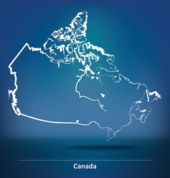 Doodle Map Of Canada