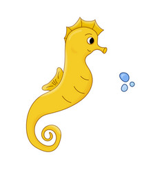 Seahorse Yellow Cartoon Air