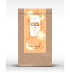 Craft Paper Bag With Fruit And Berries Tea Label