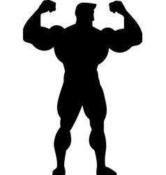 Muscular Bodybuilder Man Silhouette