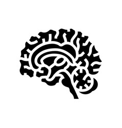 Neurology Brain Glyph Icon