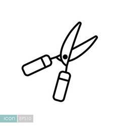 Garden Shears Icon Hedge Shears Sign Graph