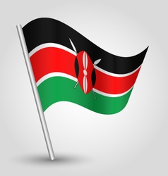 Kenyan Flag On Pole