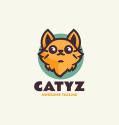 Logo Cat Simple Mascot Style