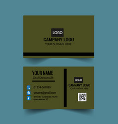 Business Card Template Design