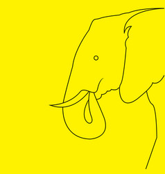 Elephant Line Art