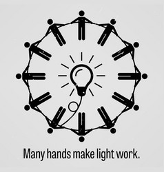 Many Hands Make Light Work A Motivational