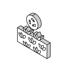 Sustainable Farming Green Living Isometric Icon