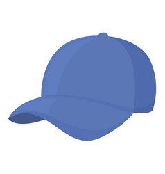 Blue Baseball Hat Icon Cartoon Cap