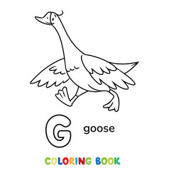 Goose Animals Abc Coloring Book For Kids