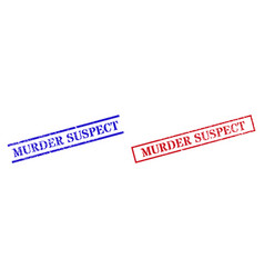 Murder Suspect Grunge Scratched Stamp Seals