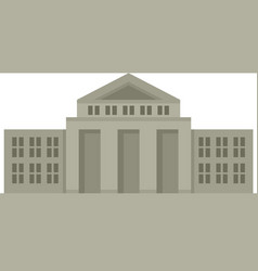 Parliament Court Icon Flat Isolated