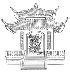 Sketch Buddist Pagoda