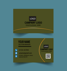 Business Card Template Design