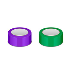 3d Realistic Glossy Purple And Green Tape