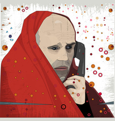 Bald Man Red Coat