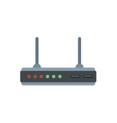 Modem Equipment Icon Flat Wifi Internet