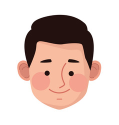 Youn Man Head Avatar Character