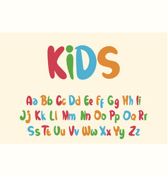 Alphabet Kids Lettering Cartoon