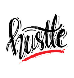 Hustle Hand Lettering Phrase