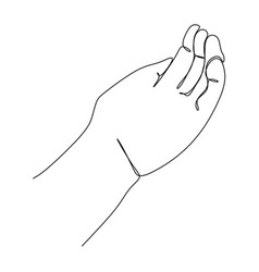 Open Palm Hand Gesture Continuous Line Draw