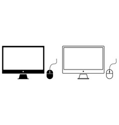 Desktop Computer Icon Set