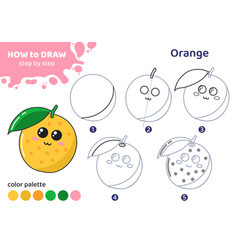 Drawing Tutorial For Kids How To Draw Orange