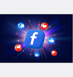 Facebook Application Logo With Social Media