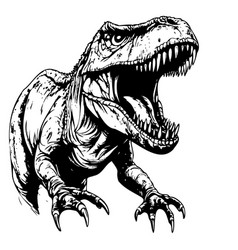 Rex Dinosaur Sketch Hand Drawn