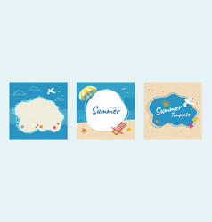 Summer Beach Template Set