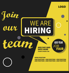 We Are Hiring Flyer Poster Design