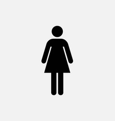 Woman Stick Figure Icon Female Girl Lady Women Sex