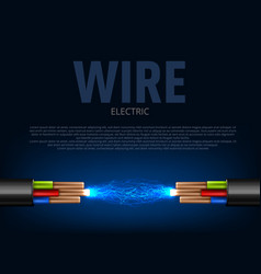 3d Electric Discharge Between Two Copper Cables