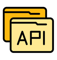 Api Folder Icon Flat