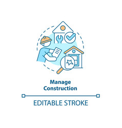 Manage Construction Concept Icon