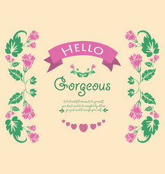 Poster Decor For Hello Gorgeous