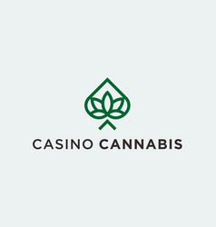 Casino Cannabis Logo Design