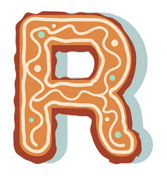 Gingerbread Cookie Letter R