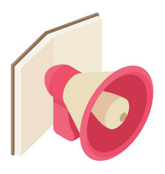 Voting Agitation Icon Isometric