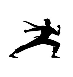 Martial Art Black Icon On White Background